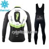 Cykeltrøje Langærmet + Bib Cykelbukser 2017 Dimension Data N001 Vinter Thermal Fleece